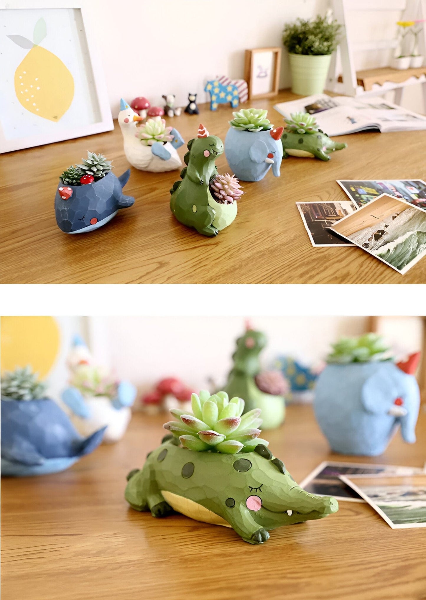 Cartoon Animal Succulent Planter