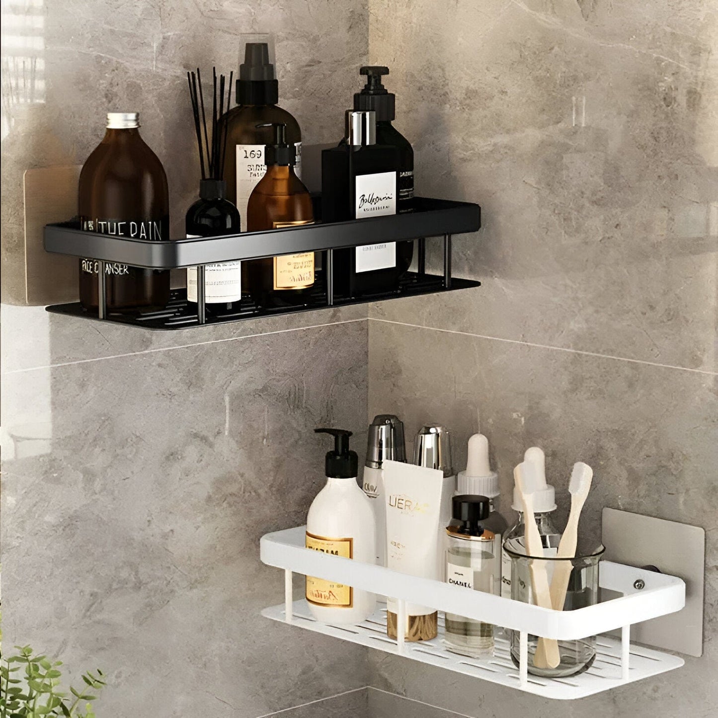 Aluminum Bathroom Shampoo Rack Organizer