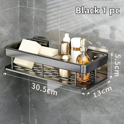 Aluminum Bathroom Shampoo Rack Organizer