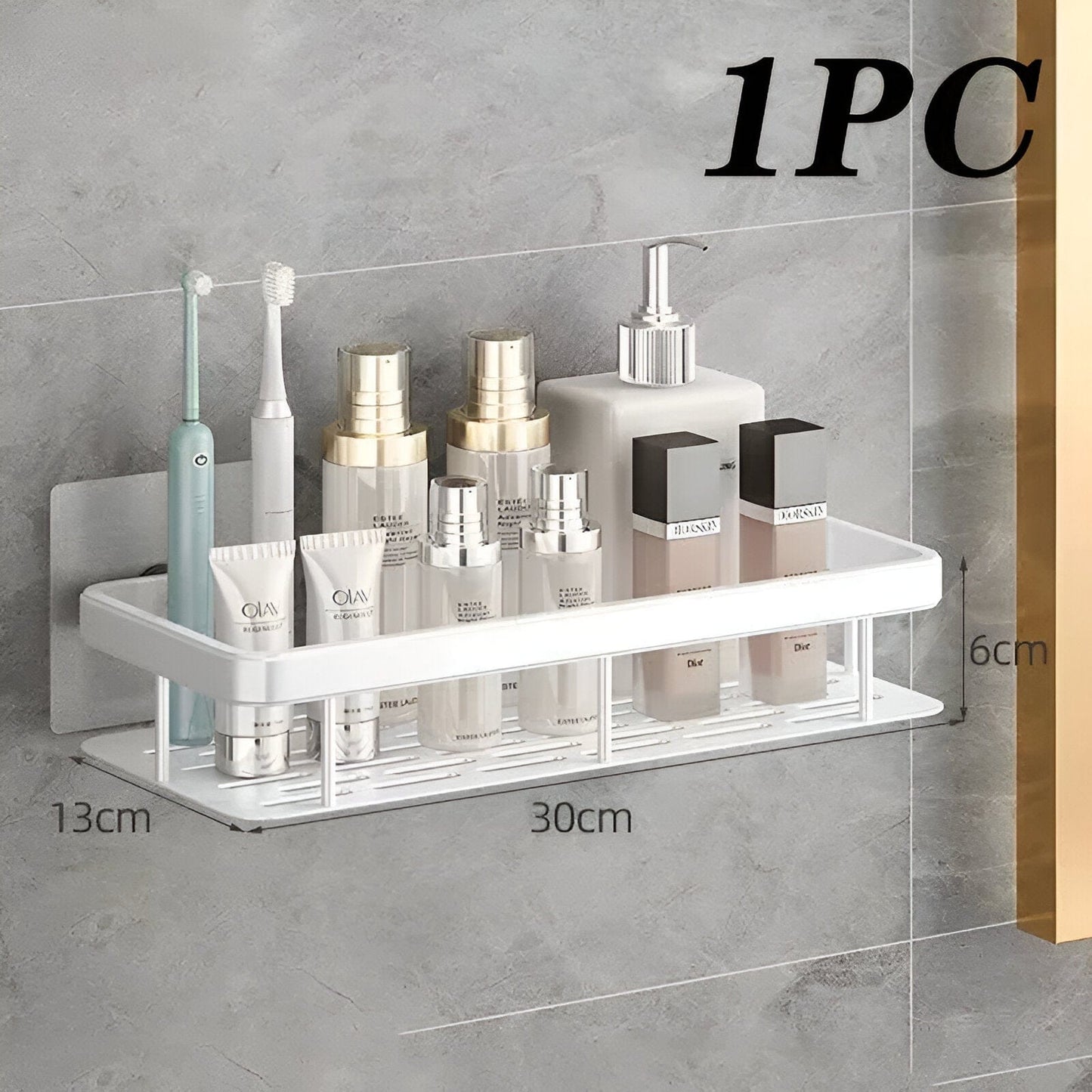 Aluminum Bathroom Shampoo Rack Organizer