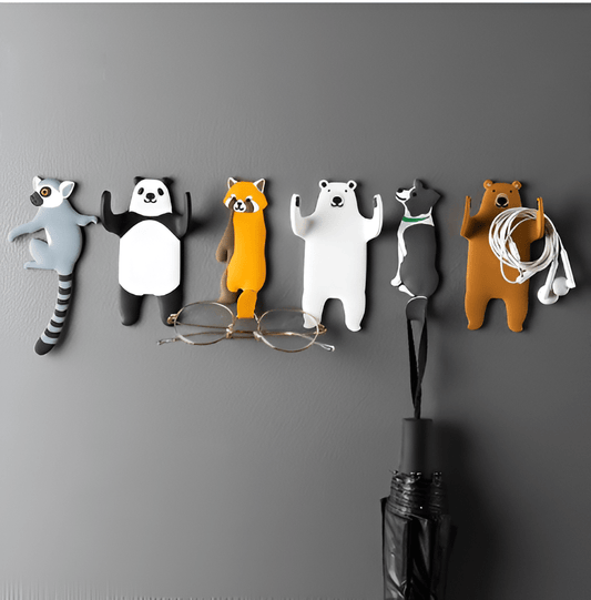 Flexible Adhesive Animal Fridge and Hooks