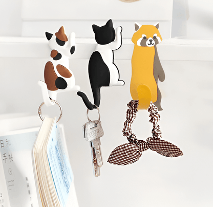 Flexible Adhesive Animal Fridge and Hooks