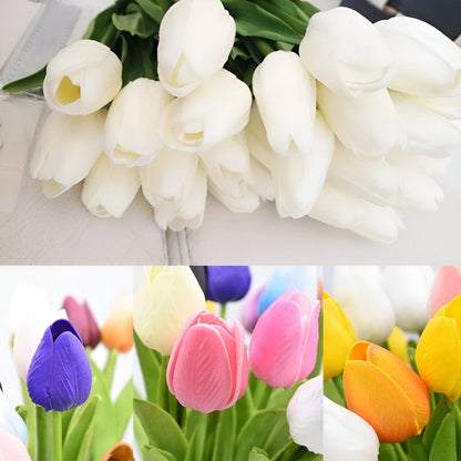 Faux Tulips Artificial Flowers