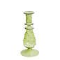 Fleur Pastel Glass Candlestick Holders