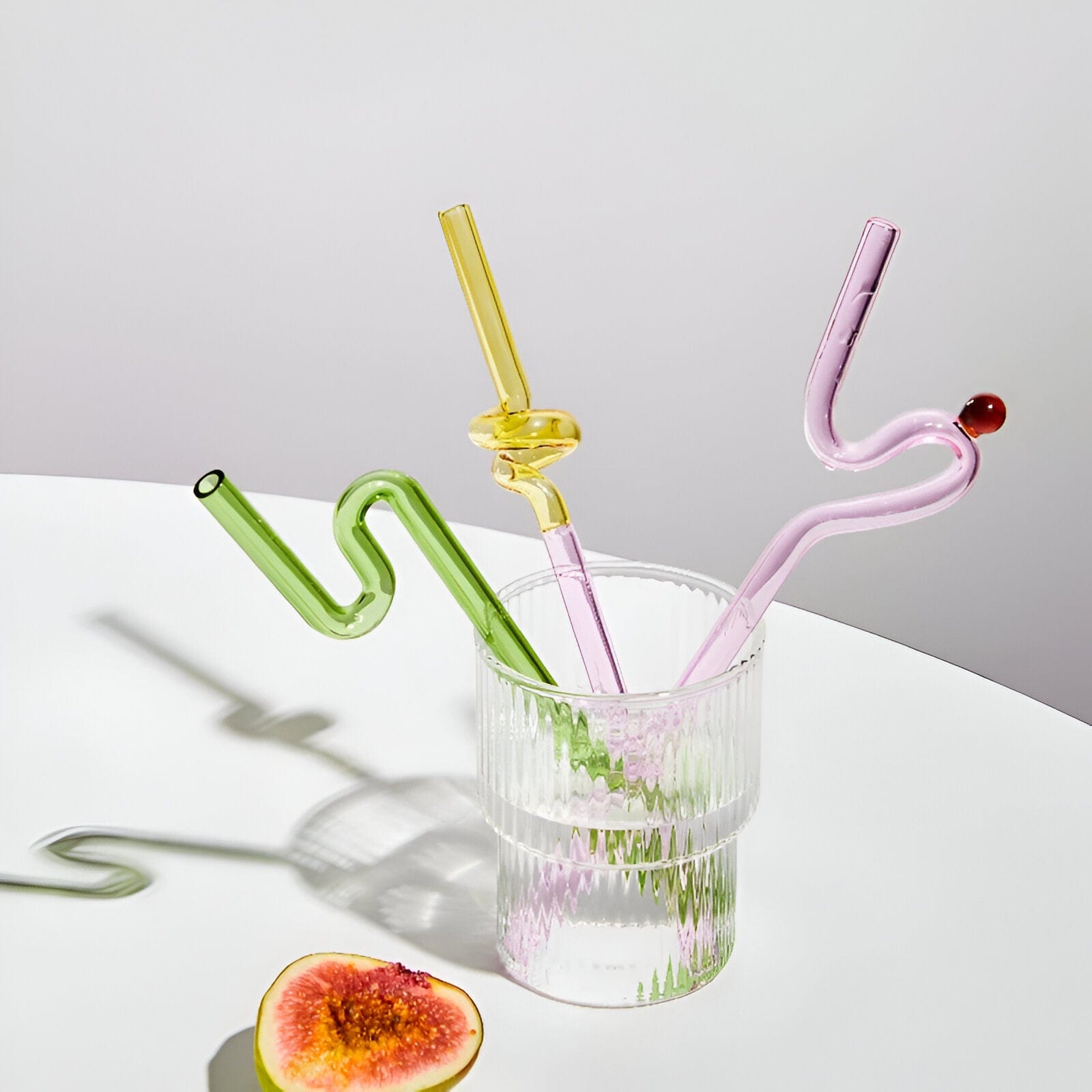 Twist Colorful Glass Straw