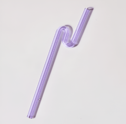 Artistic Twist Glass Straws