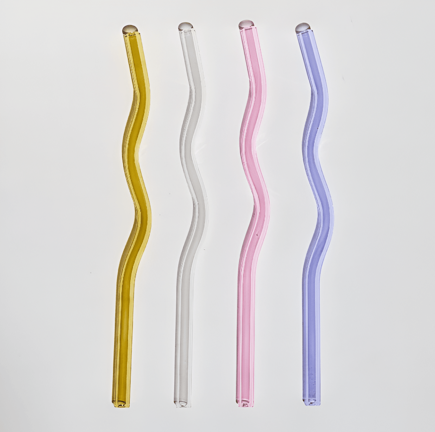 Twist Colorful Glass Straw