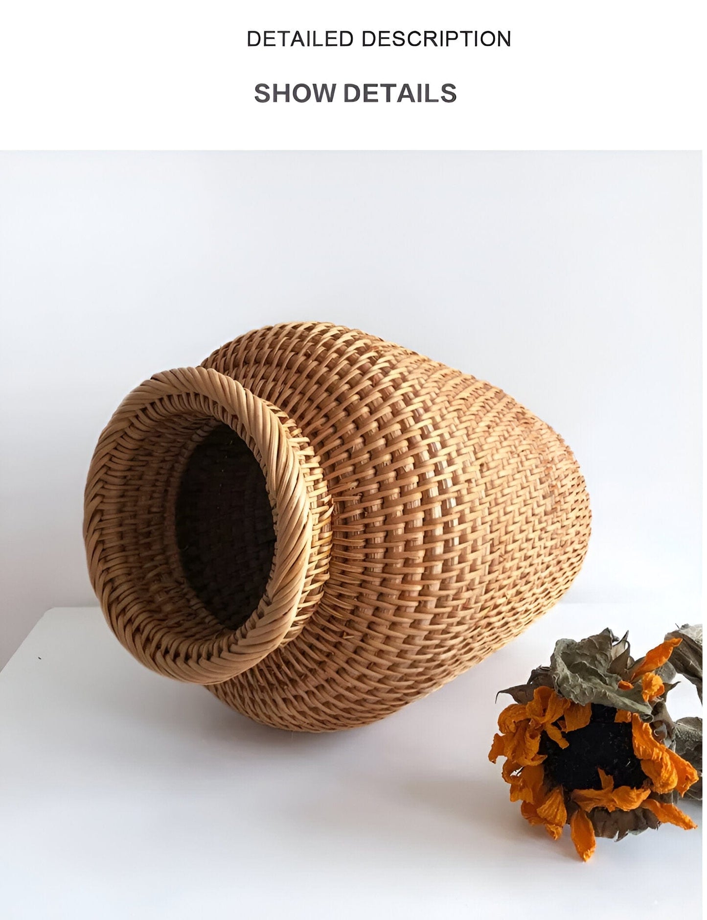 Rattan Hand Woven Vase