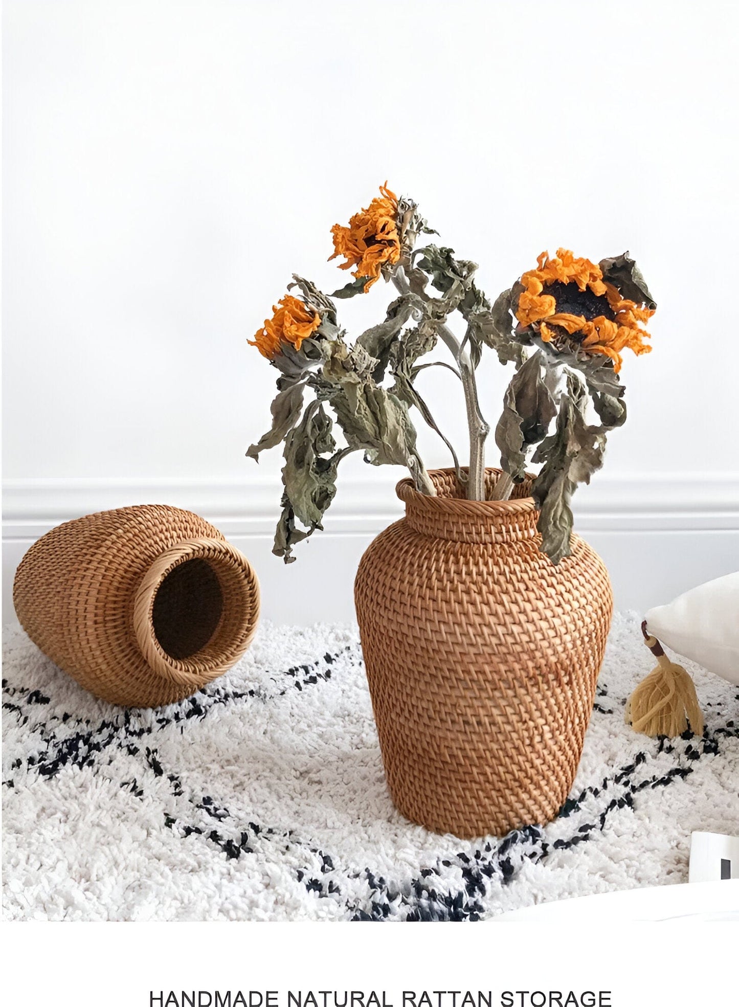 Rattan Hand Woven Vase