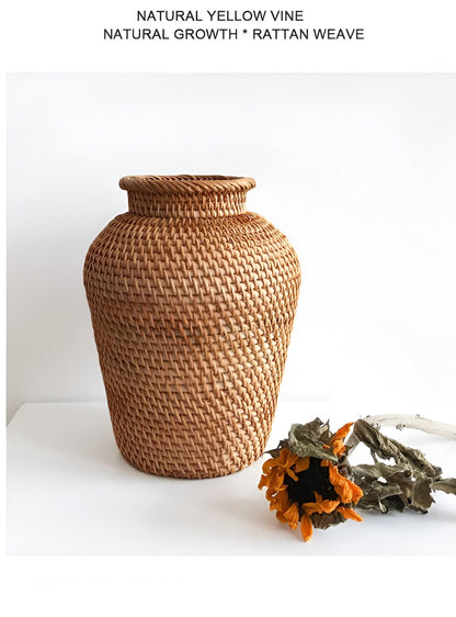 Rattan Hand Woven Vase