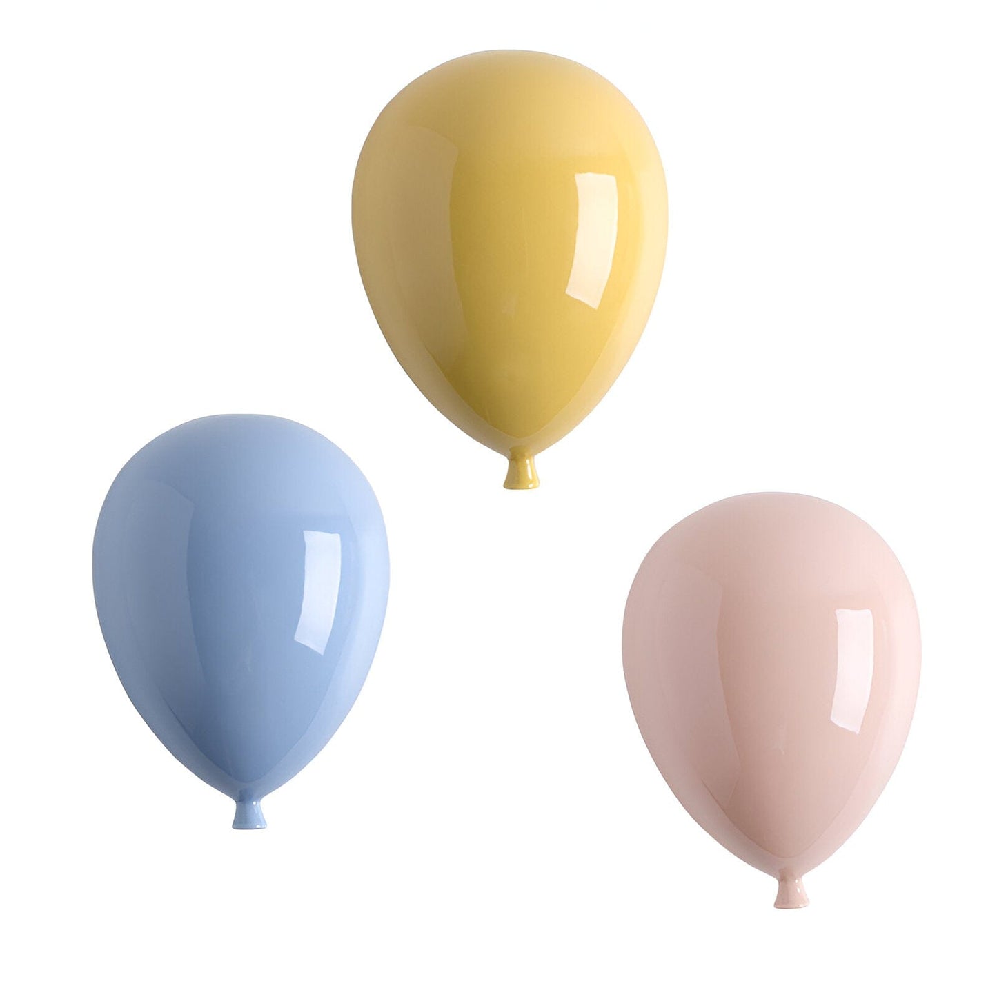 Wall-Hanging Ceramic Balloons