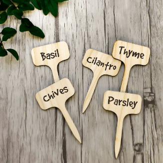 Blank Wooden Plant Label Signs