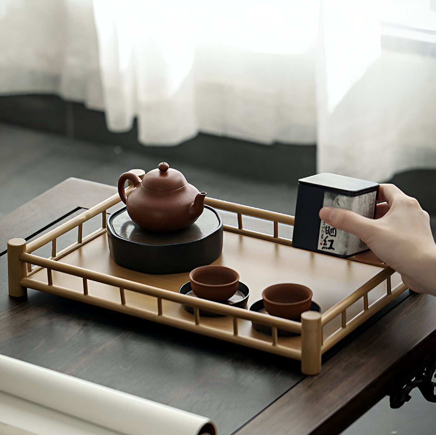 Zen Bamboo Tea Tray