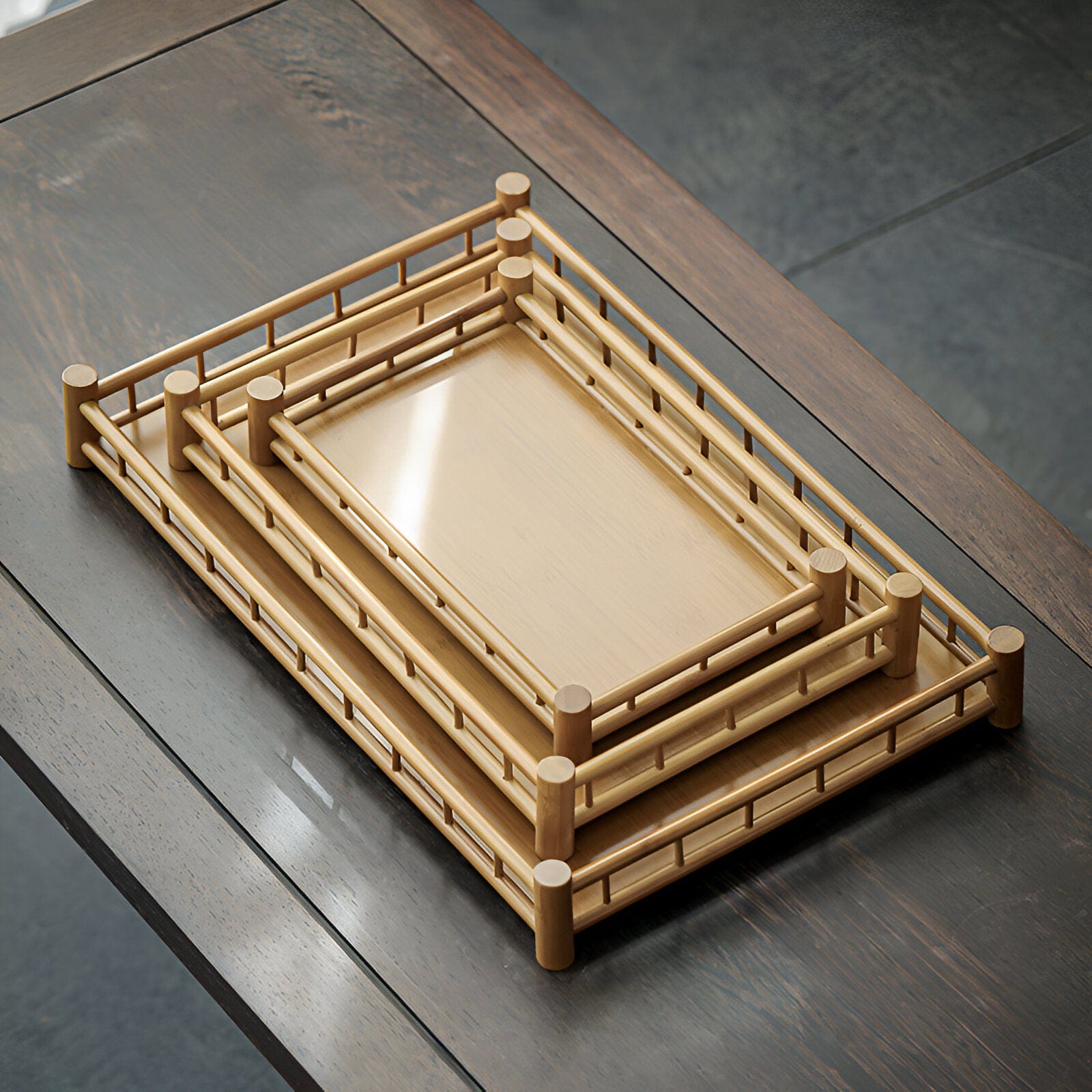 Zen Bamboo Tea Tray