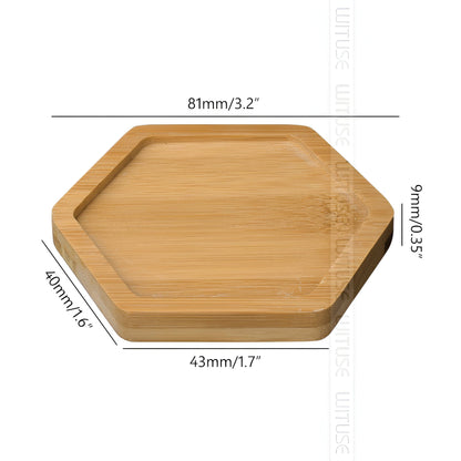 Natural Bamboo Planter Saucer Tray