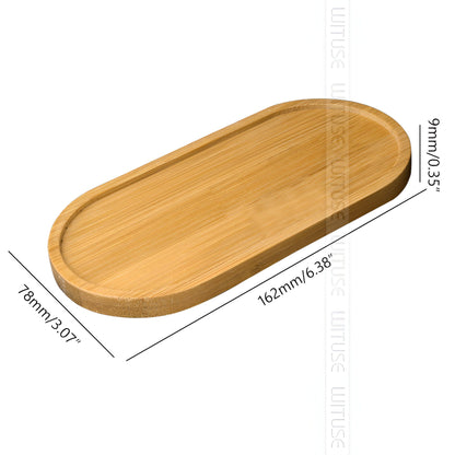 Natural Bamboo Planter Saucer Tray