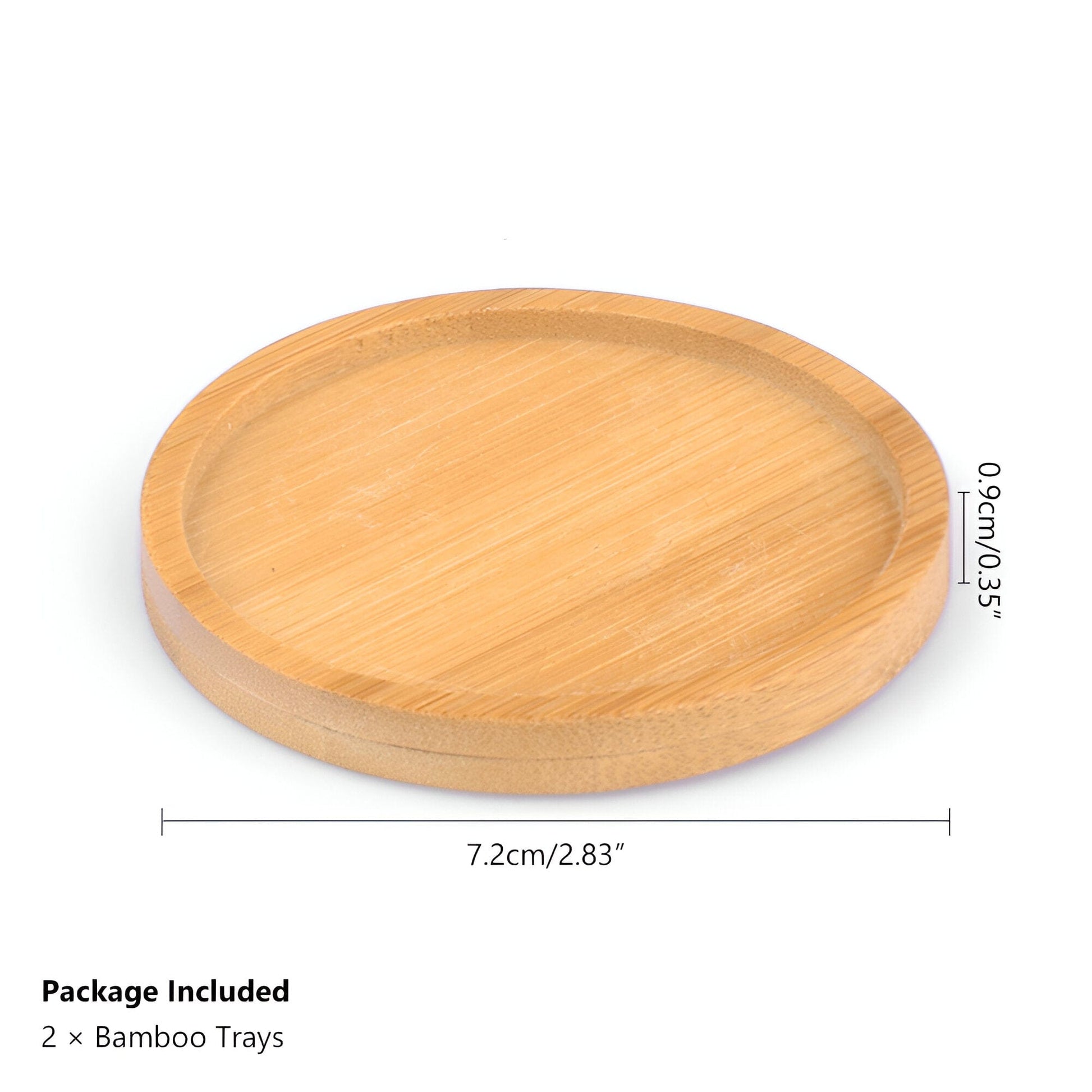 Natural Bamboo Planter Saucer Tray