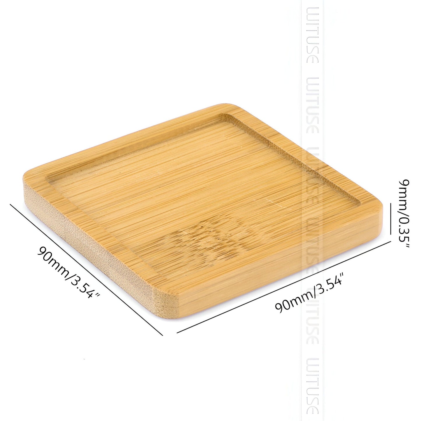 Natural Bamboo Planter Saucer Tray