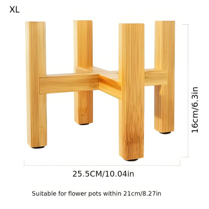 Genuine Bamboo Wooden Plant Stand