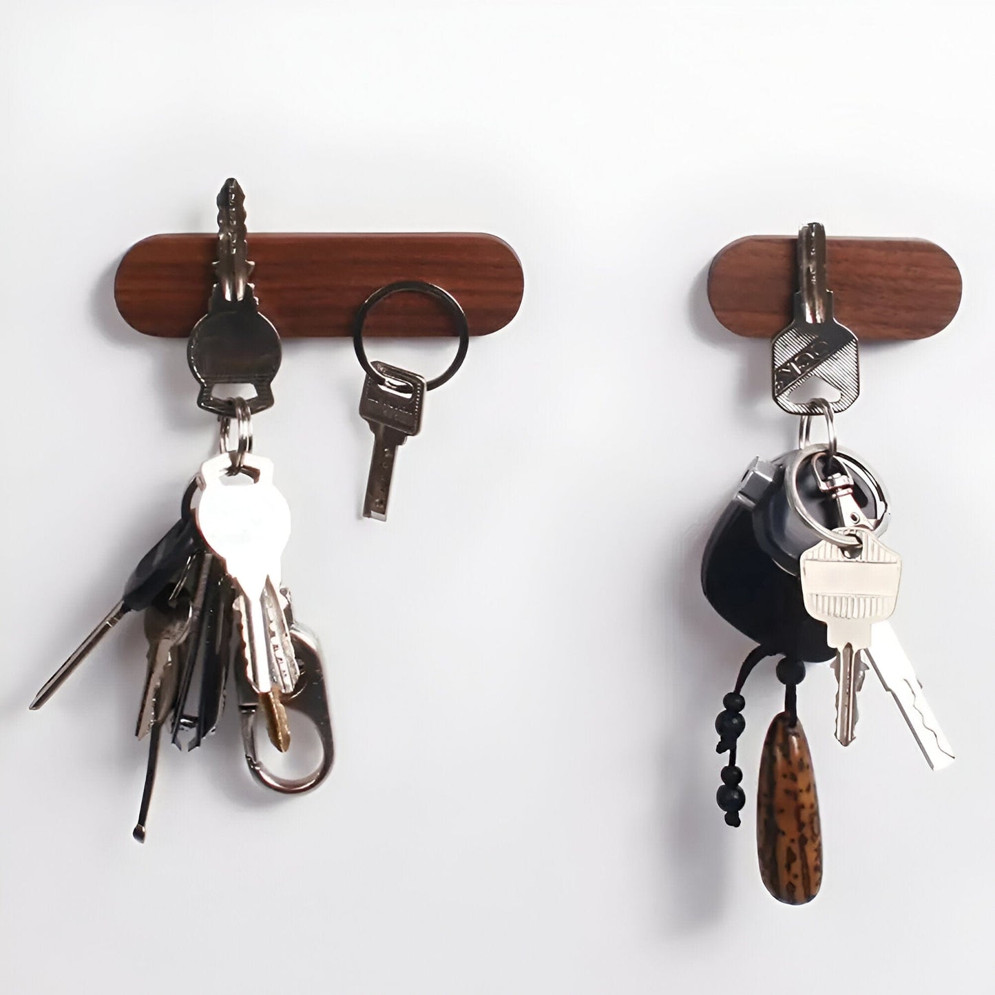 Magnetic Wooden Wall Key Holder