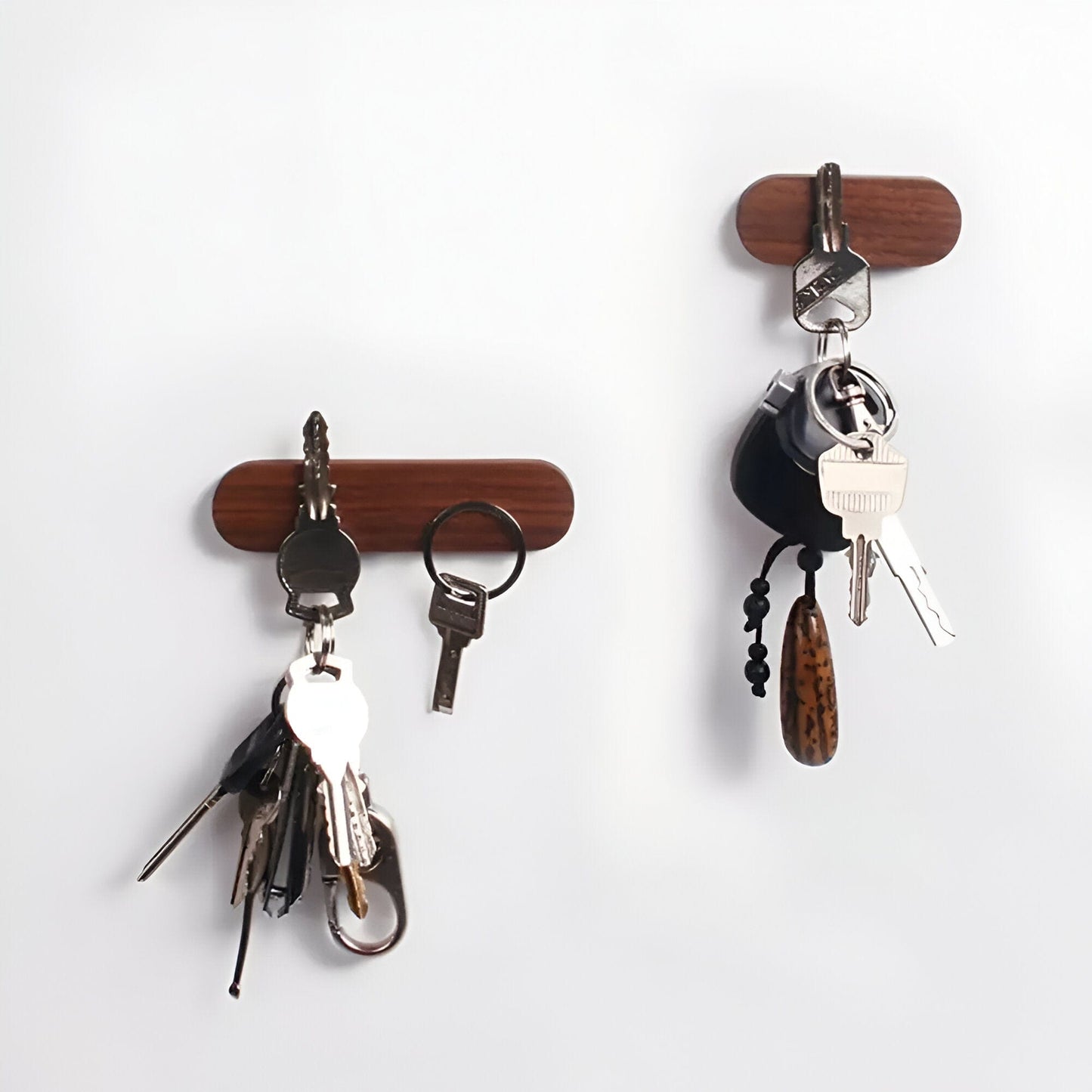 Magnetic Wooden Wall Key Holder