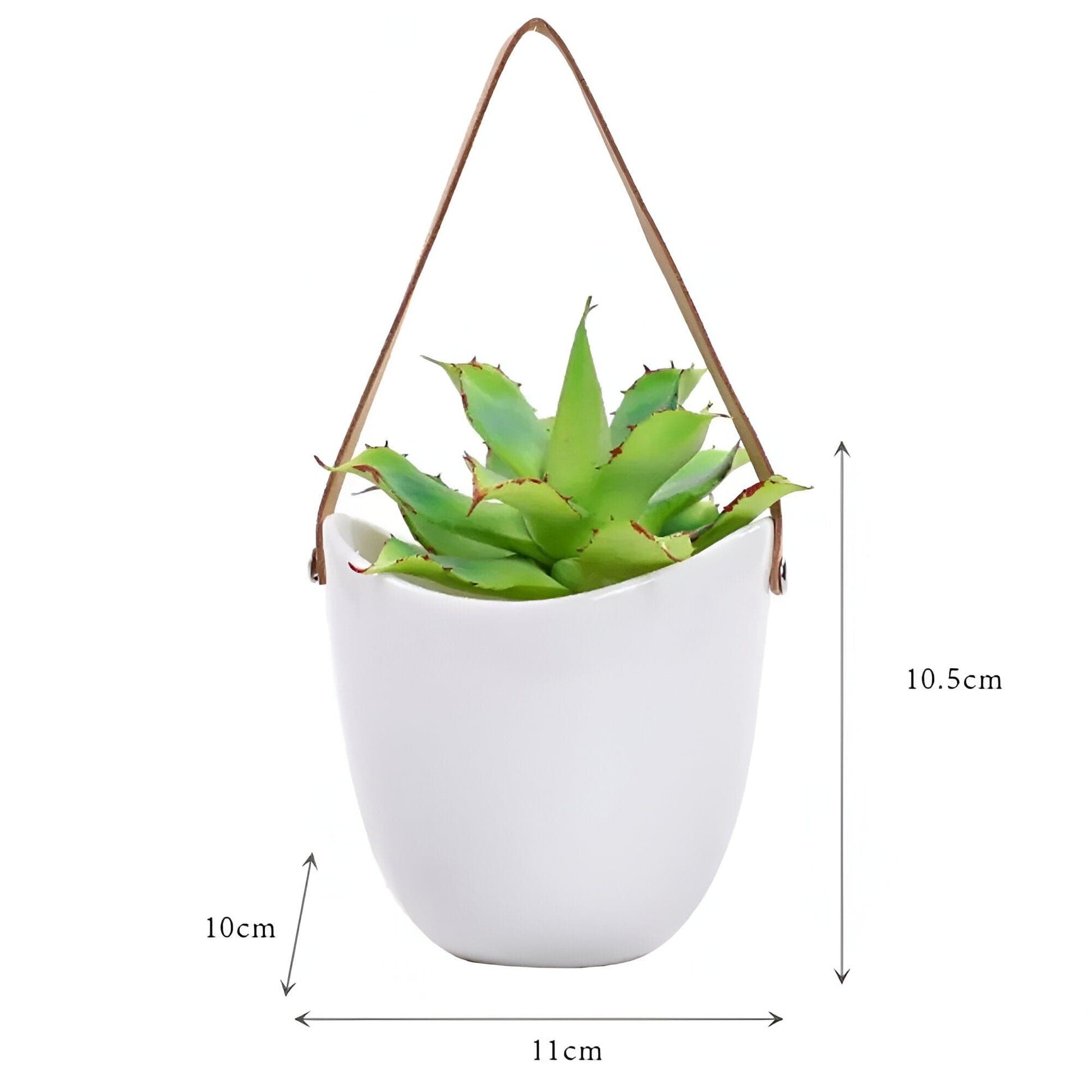 Ceramic Satchel Hanging Planter