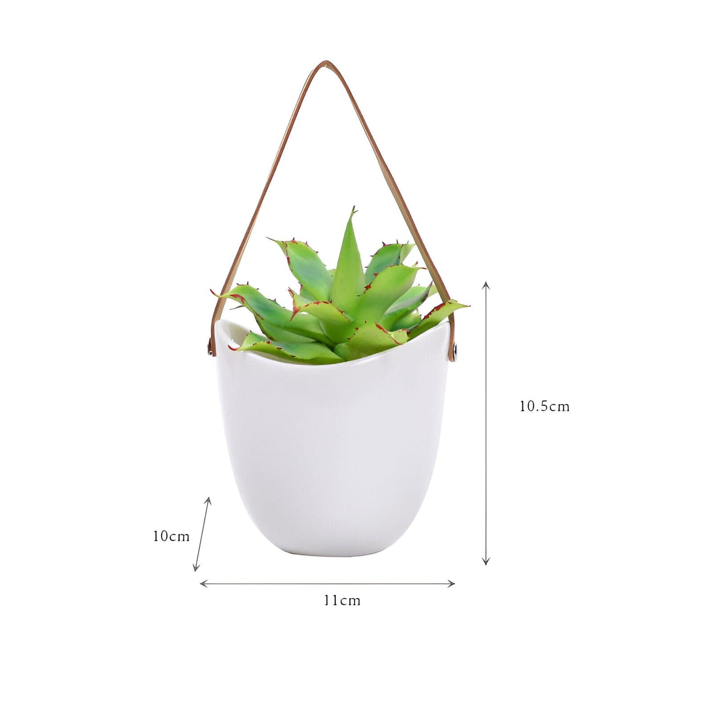 Ceramic Satchel Hanging Planter