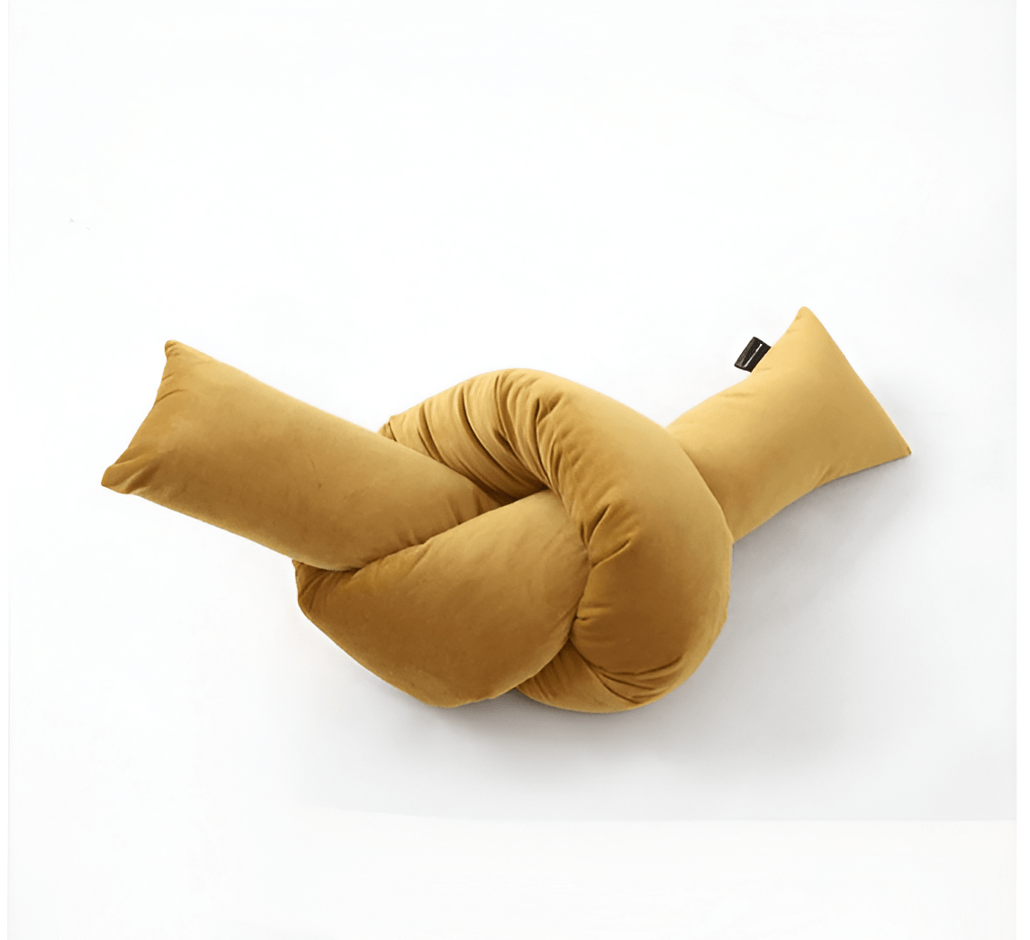 Velvety Retro Shapes Pillow