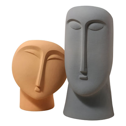 Landon Abstract Face Vases