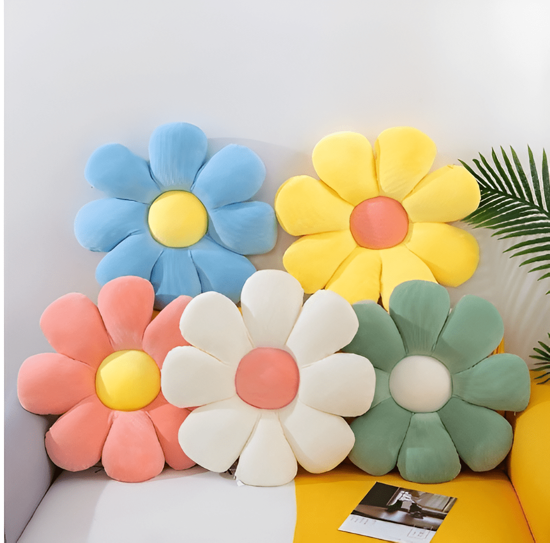 Flower Shaped Cushion Throw Pillow