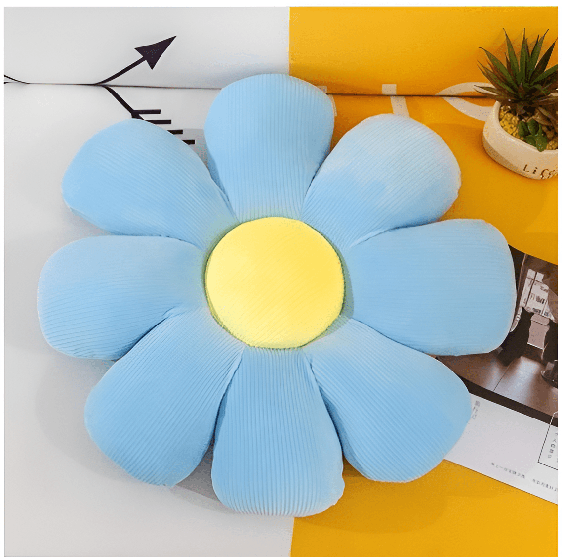 Flower Shaped Cushion Throw Pillow