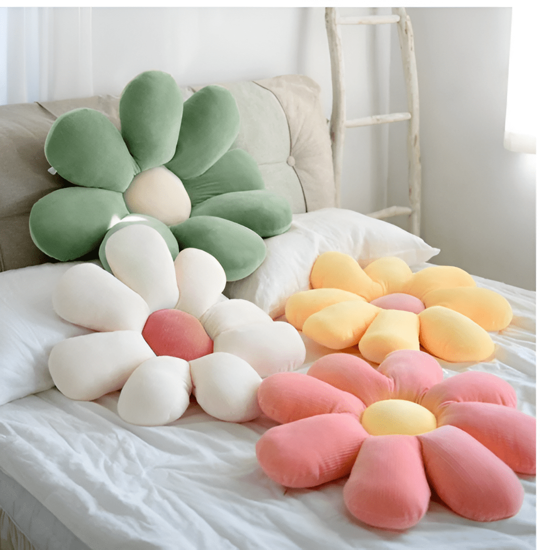 Flower Shaped Cushion Throw Pillow