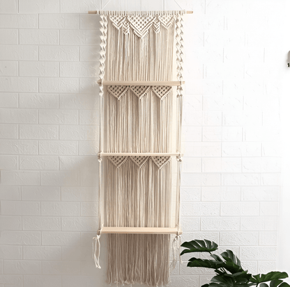 3-Tier Macrame Hanging Shelves