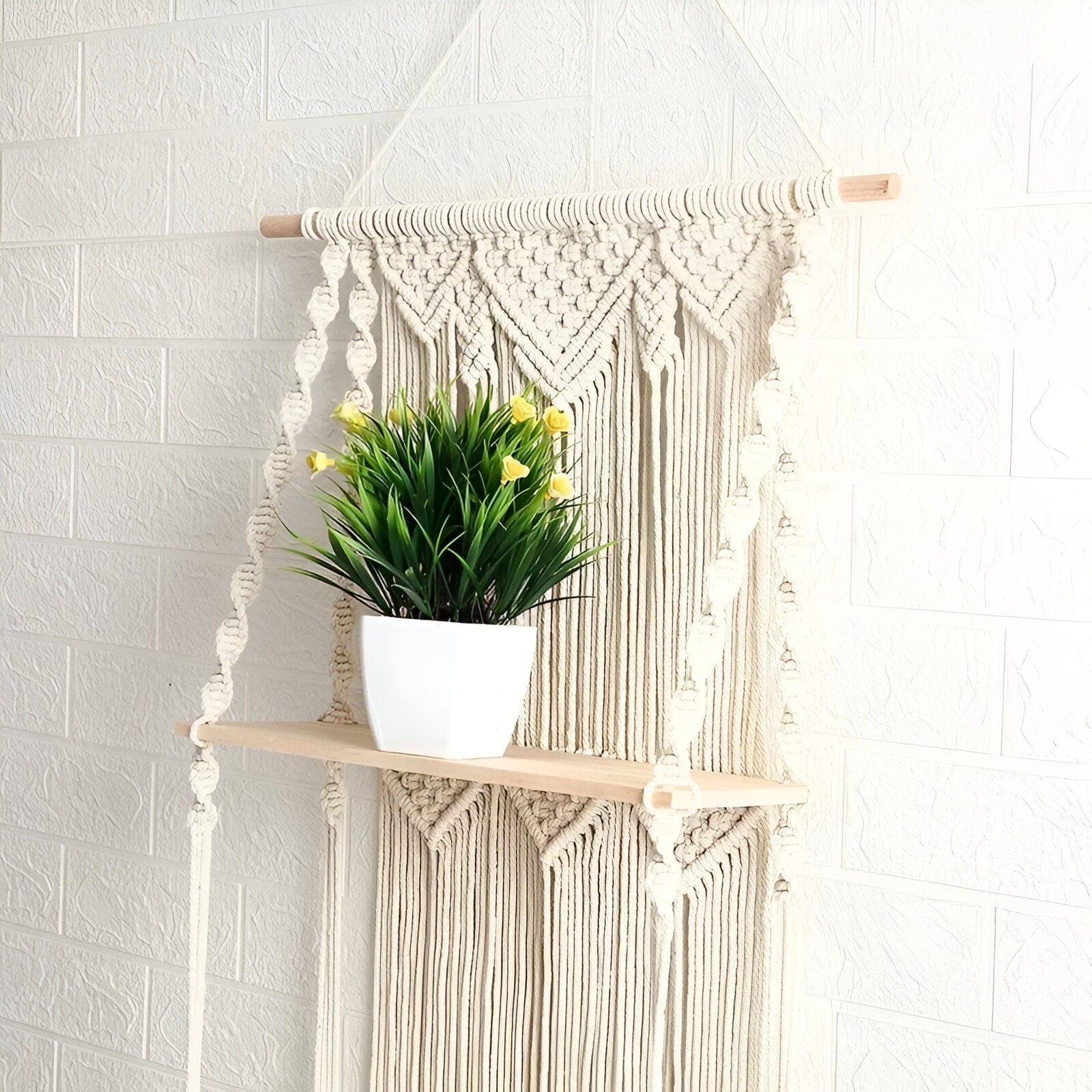 3-Tier Macrame Hanging Shelves