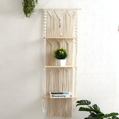 3-Tier Macrame Hanging Shelves