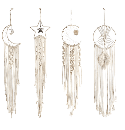 Night Sky Macrame Dreamcatcher Hanging Tapestry