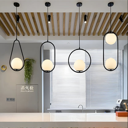 Glass Ball Pendant Light