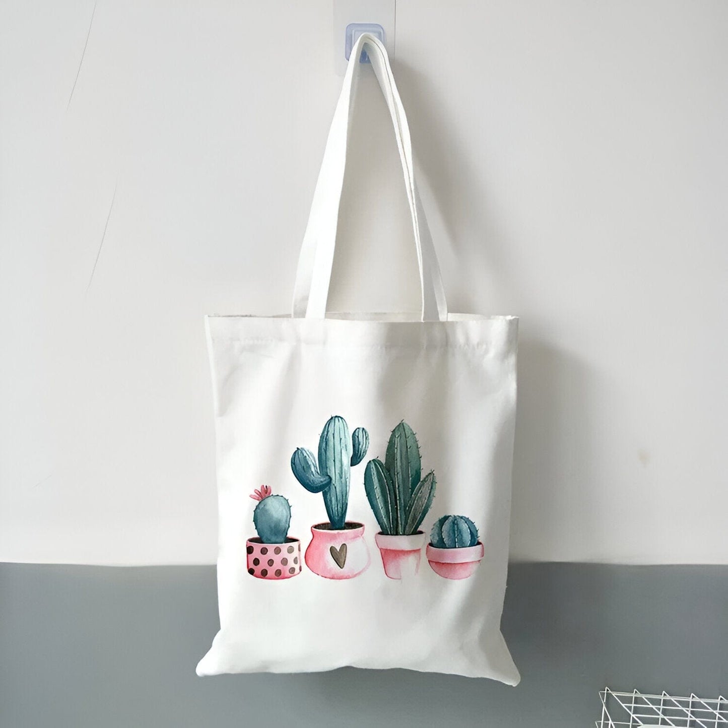 Cactus Canvas Tote Bag