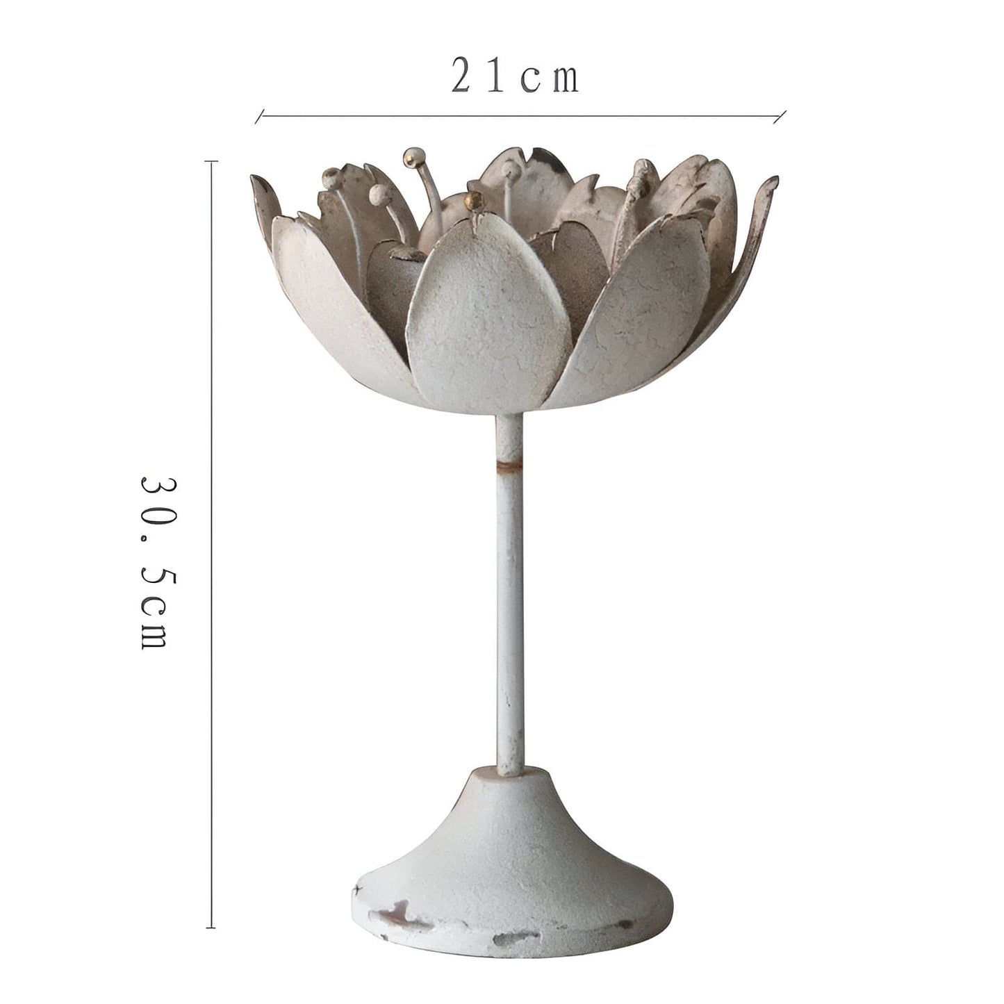 Elegant Metal Flower Candle Holders