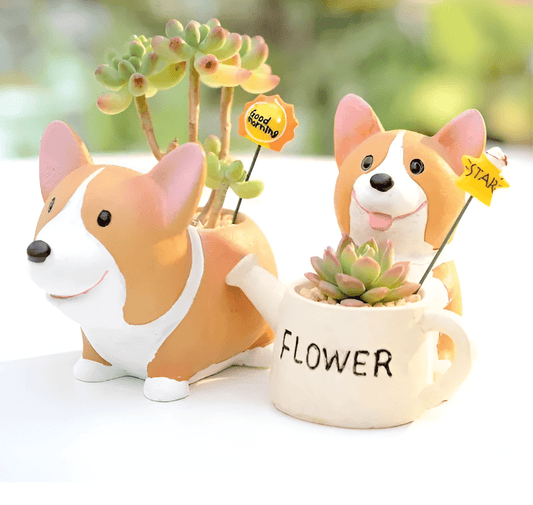 Corgi Succulent Planter