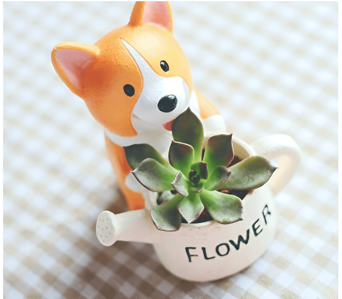 Corgi Succulent Planter