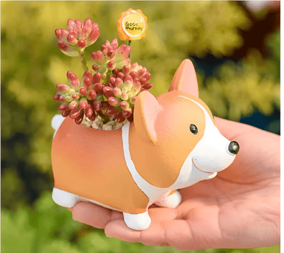 Corgi Succulent Planter