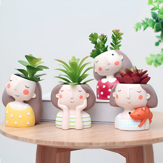 Cheerful Plant Mom Planter