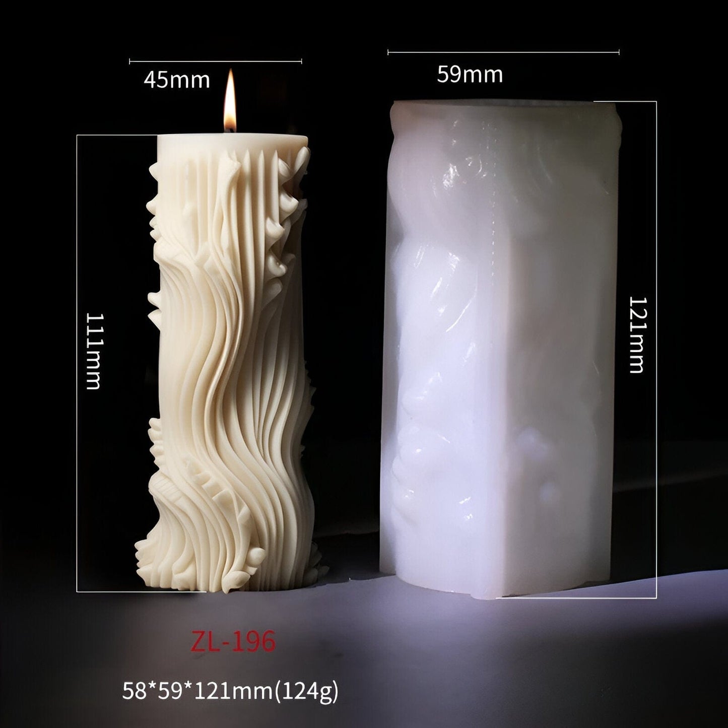 Pillar Silicone Candle