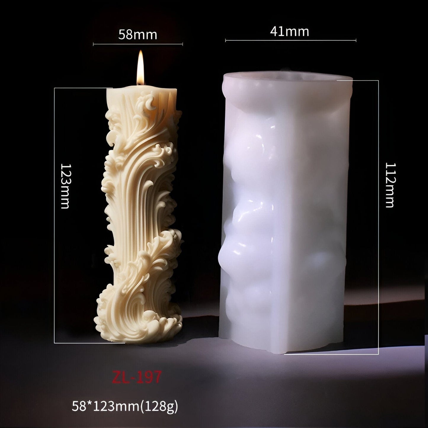 Pillar Silicone Candle