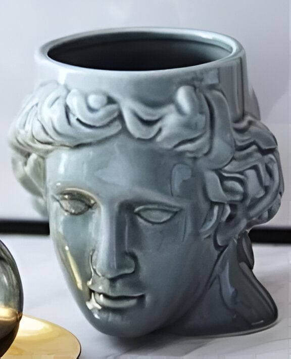 David's Head Ceramic Porcelain Mug