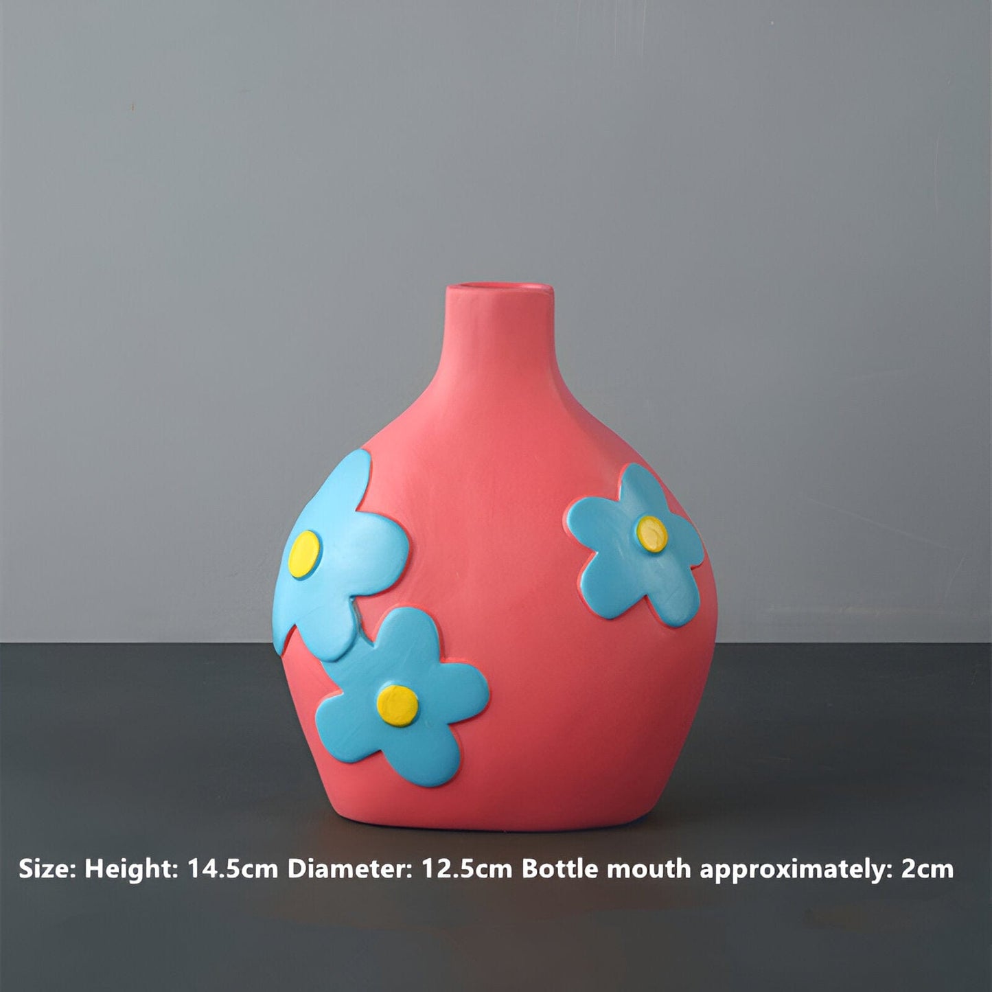 Flower Cutout Ceramic Vases