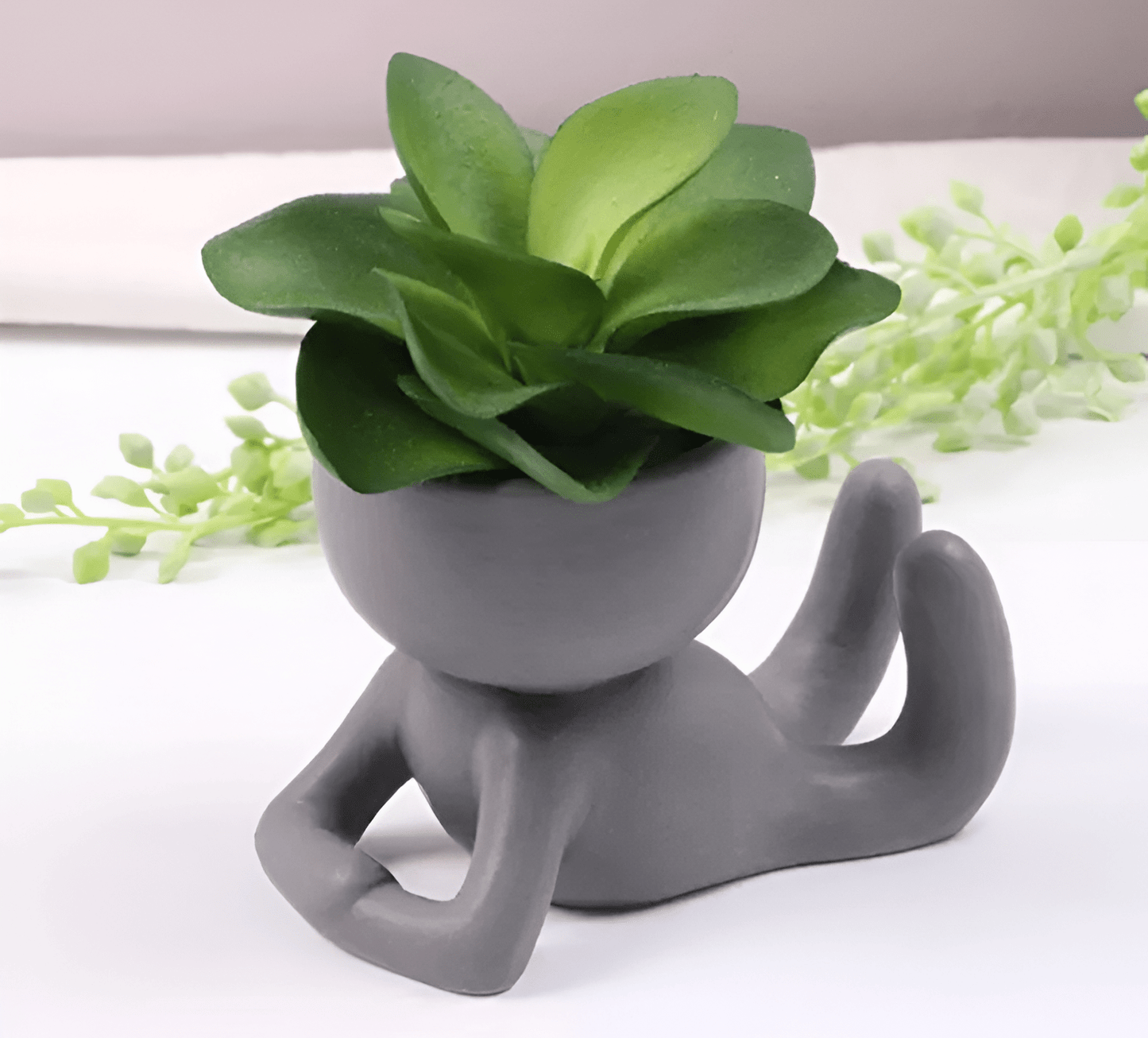  Little Human Ceramic Succulent Planter