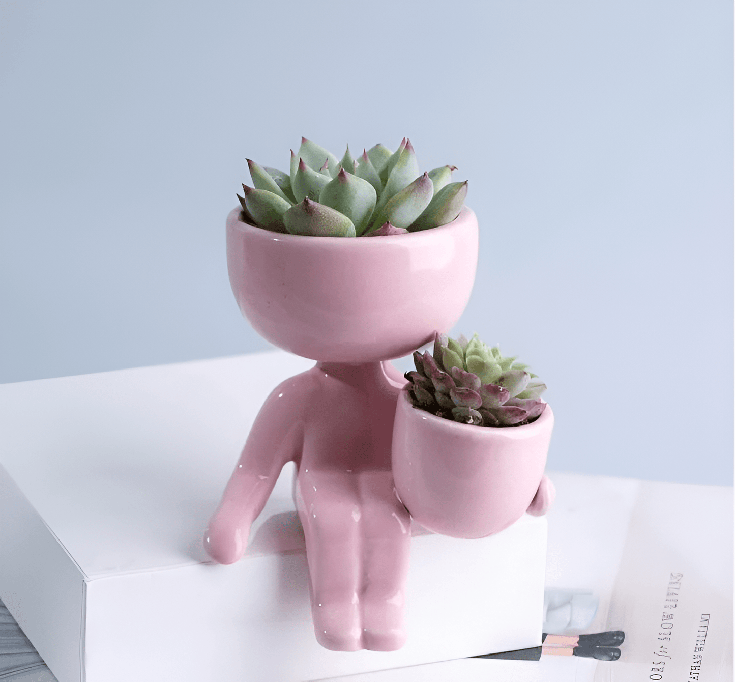  Little Human Ceramic Succulent Planter