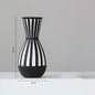 Black And White Geometric Vases